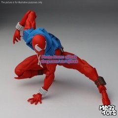Mess Toys Spider-Man Scarlet Hero Blue Cloth Battle Suit Action Figure US STOCK