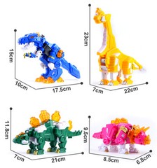 Miniforce Super Dino Seven 7 Dinosaurs Figure Power Ranger 13″ Robot Combiner