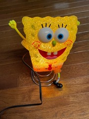 Nickelodeon SpongeBob Squarepants Electric Night Light Desk Lamp Plastic Resin