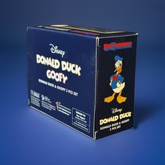 BE@RBRICK DONALD DUCK & GOOFY 2PCS SET Figure Bearbrick Medicom Toy New Box