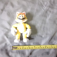 Super Mario Brothers Cat Mario Action Figure NINTENDO Full Articulated 4”