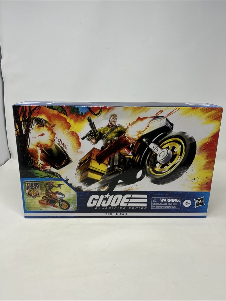 GI Joe Classified Tiger Force Duke & RAM Cycle 6” Figure Vehicle NEW