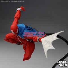 Mess Toys Spider-Man Scarlet Hero Blue Cloth Battle Suit Action Figure US STOCK