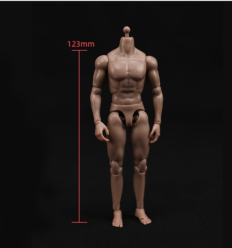 MB102 1/12 Male Soldiers Muscle Super Flexible Body for 6″ Action Figure Dolls