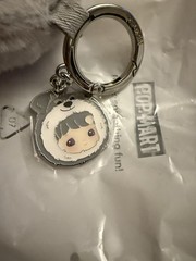 POP MART HACIPUPU Slipper Pendant “Take Me Home” Gray Wolf Plush Keychain No Box