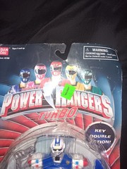 Power Rangers Turbo Blue Senturion Quick Draw Action Figure NEW Vtg 1997 Bandai