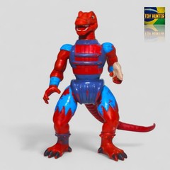 DINOSAUCERS GENGHIS REX 🇧🇷 GLASSLITE BRAZIL VINTAGE FIGURE REPRO TAIL 3D GUN
