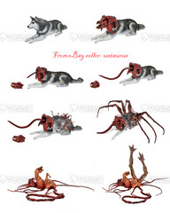 Neca 7″Scale The Thing Ultimate Dog Creature Action Figure In Stock