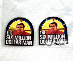The Six Million Dollar Man Replacement Replica Uniform Badge Patch Lot of 2 READ