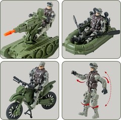 Safe 15-Piece Army Toy Set for Boys – Build Skills Through Military Adventures