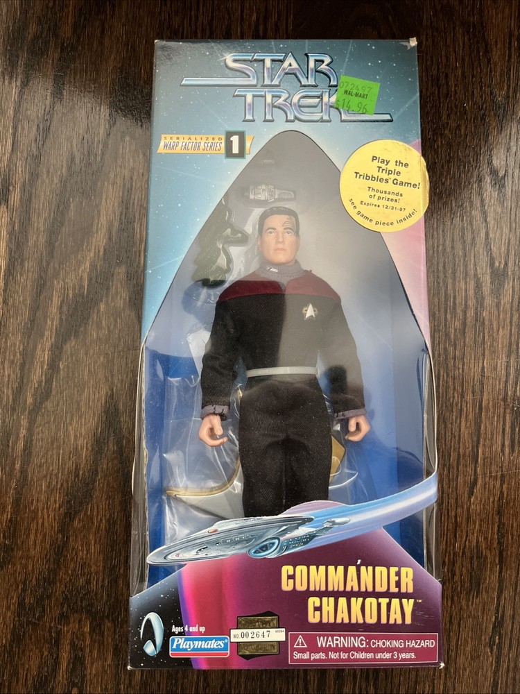 STAR TREK–COMMANDER CHAKOTAY–WARP FACTOR SERIES-ACTION FIGURE