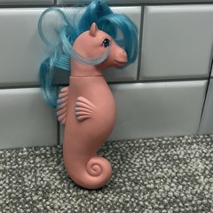 My Little Pony G1 Sea Pony Wavedancer 1983 Pink W Blue Hair Rare HG8