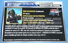 G.I. Joe 2011 STEEL BRIGADE (V3A) PORTUGUESE FILE CARDS (3) Cards 3.75″