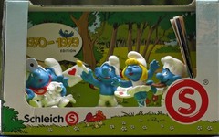 SCHLEICH SMURFS 5 PACK 1970-1979 & 1990-1999 EDITIONS NEW Made in Germany NEW
