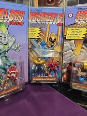 PLACO TOYS ROB LIEFELD YOUNGBLOOD MINI FIGURES BADROCK PHOTON SHAFT COMBAT 1995.