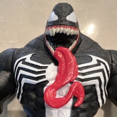 Marvel Venom Action Figure Spider-Man Symbiote Plastic Black White Red