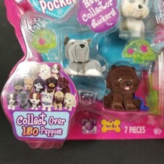NEW Puppy In My Pocket 3 Dogs Crystal Little Home Fritz Boo Chow Petey Westie
