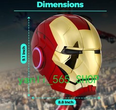 Iron Man Gold MK5 Helmet Electronic Voice Activated Open&Close Mask Autoking New