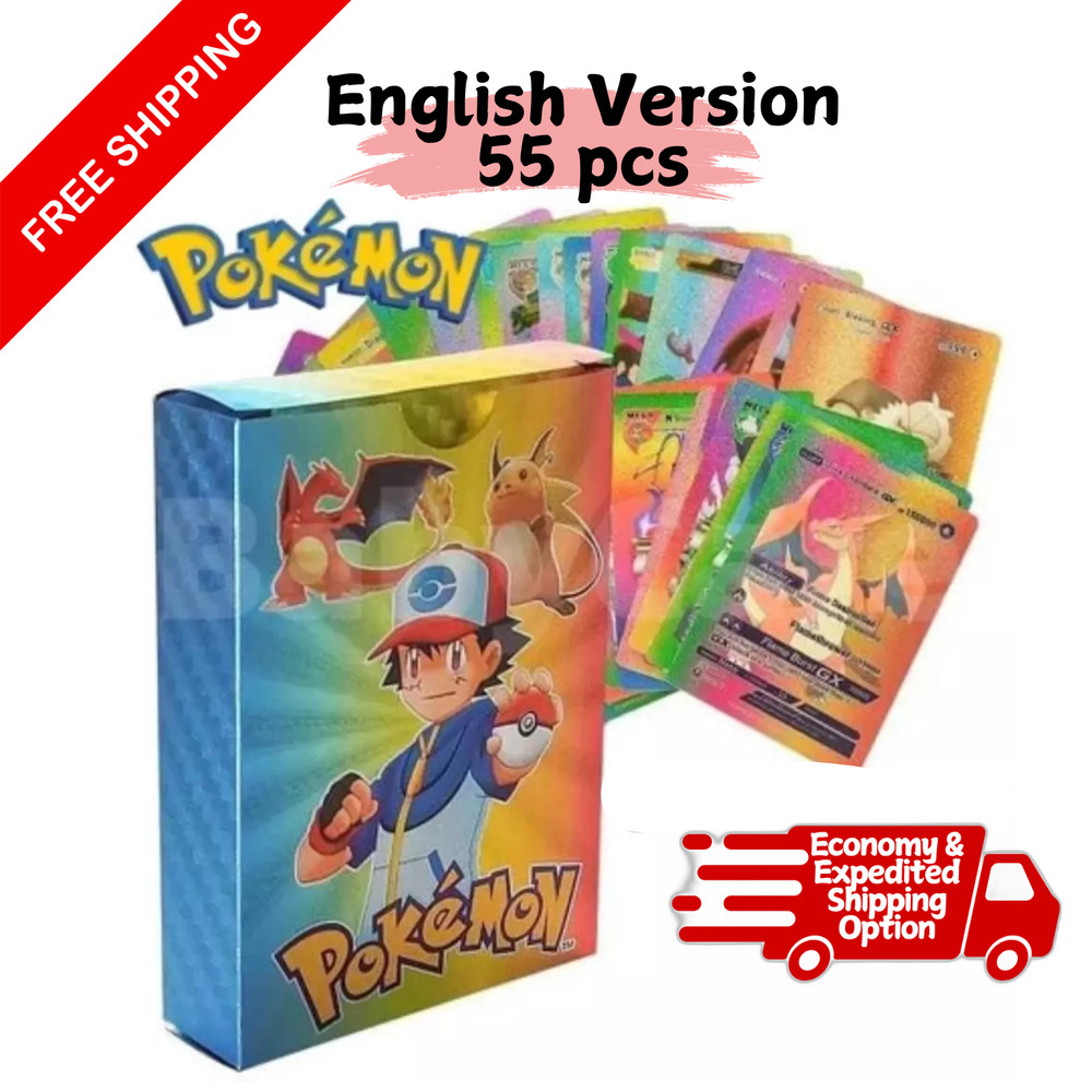 Energy 55pcs Card Game Toys Multicolour Rainbow Cards English Version