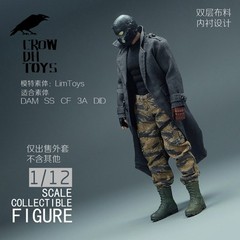 1/12 Male Long Overcoat Windbreaker Coat Clothes Fit 6” Soldier Figure Body Toy