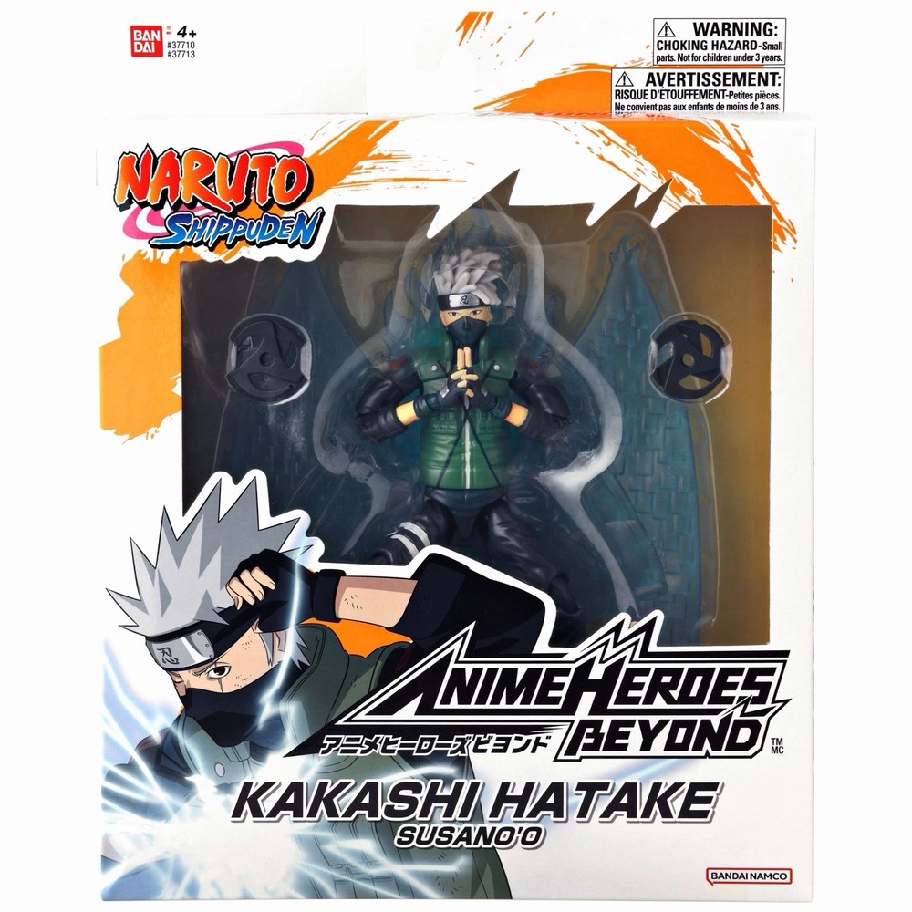 Bandai Naruto Shippuden Anime Heroes Beyond Kakashi Hatake Figure Boxed 4+