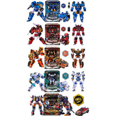 Miniforce Dinoid Rex Kaiser D6 Transforming Robot Toy Set – 5 Robots Combine