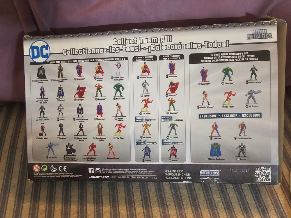 DC COMICS 20 pack (Series 4) Jayda Toys- nano metal figurines— two inch–