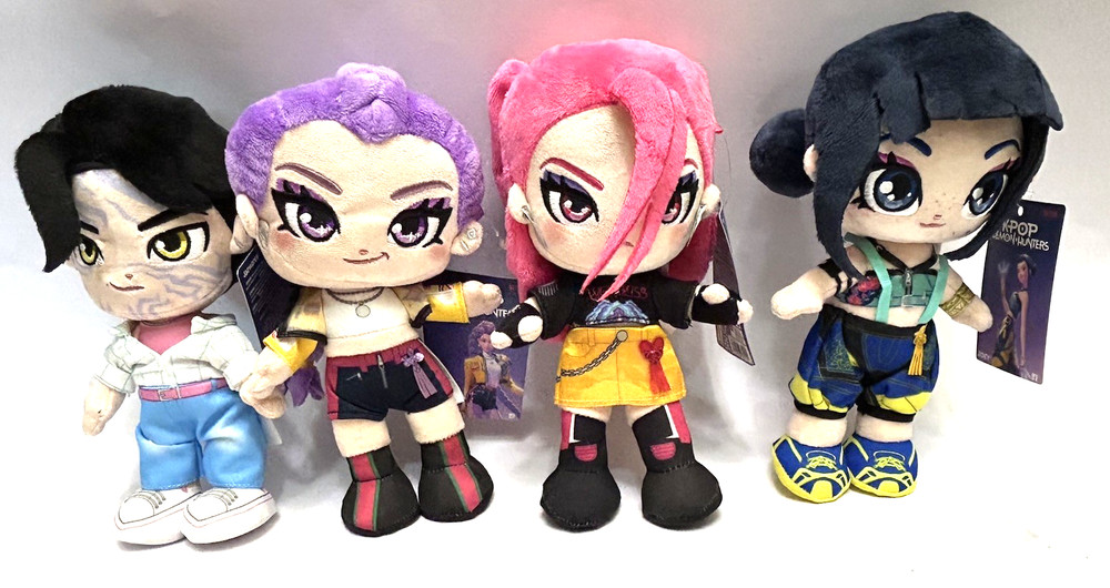 “K-Pop Demon Hunters” Mira Rumi Zoey Jinu, Plush Jazwares Netflix, New with tag
