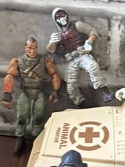 Military Action Figure Lot Of 13 3.75” Soldiers The Corps Chap Mei W/jeep Lot