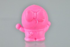 Keshi DORAEMON TV Asahi Pink Gashapon Mini Rubber Vintage 1″