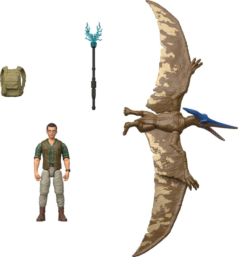 Mattel Jurassic World Rebirth Human & Dinosaur Figure Pack, Dr Henry Loomis &…