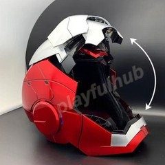 US AUTOKING Iron Man MK5 1:1 Helmet Wearable Voice-controlled Mask Cosplay Prop