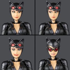 Kaiyodo Revoltech Amazing Yamaguchi Catwoman Action Figure with Bonus Parts New~