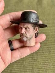 1:6 Custom Portrait of Kurt Russell as Wyatt Earp From Tombstone