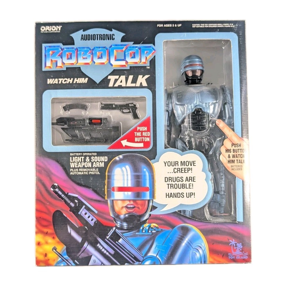 VINTAGE ROBOCOP AUDIOTRONIC 12″ FIGURE 1993 Toy Island New OPEN BOX Orion