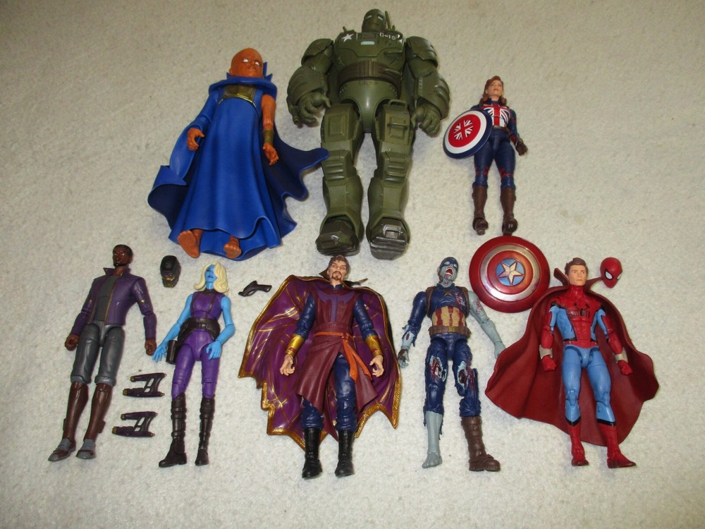 MARVEL LEGENDS WHAT IF…? WATCHER CARTER HYDRA STOMPER DR STRANGE SPIDERMAN SET