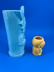 Rick and Morty Geeki Tikis Tiki Mug & Mini Tiki Mug Set Adult Swim NIB LootCrate