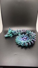 3D Printed Flexi Dragon, Cinderwing3D Articulated Crystal Dragon/Large-24inches