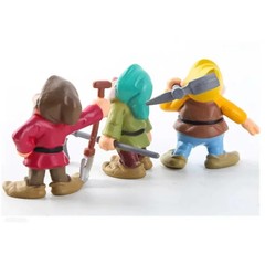 8Pcs/Set Disney Princess Q Vesion Snow White and The Seven Dwarfs