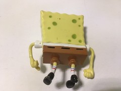 Spongebob Squarepants Bendable Figure Lot of 4 Squidward Mr Krabs Patrick 2001-2