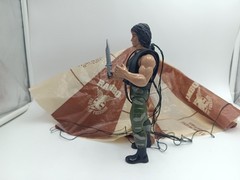 Rambo With Parachute Jocsa Force Of Freedom Argentine Vintage 80´s Not Coleco