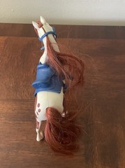 DreamWorks Spirit Riding Free Toy Horse Figure 7” L With Blue Saddle & Harness