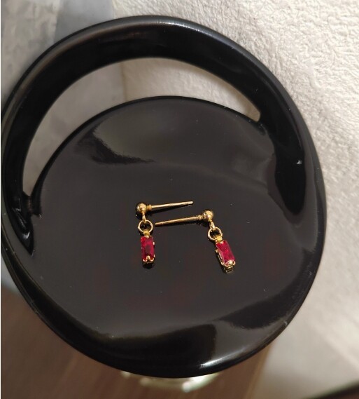 1/6 Scale 1 Pair Colourful Simulated Zirconia Earrings For 12″ Action Figures