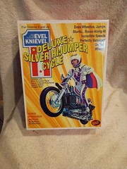 Evel Knievel Deluxe Silver High Jumper Cycle new