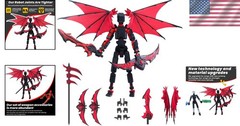 Dummy 13 Articulated Robot Figure – Customizable Accessories