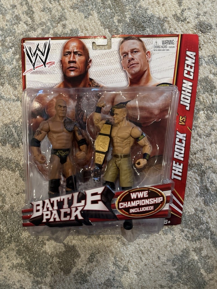 wwe THE ROCK JOHN CENA BATTLE PACK mattel BRAND NEW wrestling