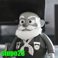 Herocross ~ HVS #029S Toy Story Stinky Pete Figure B/W Version