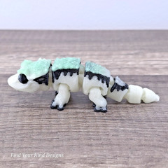 Glow-In-The Dark Mini Crested Gecko 3D Articulated Flexi Fidget Easter Gift