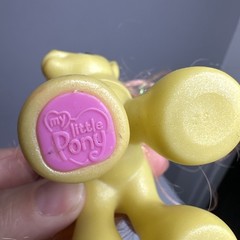 My Little Pony Set Of 4, 2 Little & 2 Large Years- 2003, 2005, 2008 Glitter MLP
