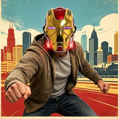 Iron Man MK17 Heart Breaker Helmet 1/1 Wearable English Voice-controll Mask Toy
